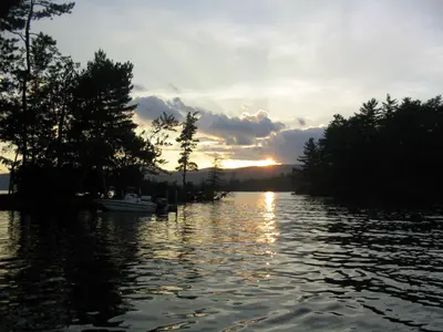 Island Sunset - Glen Island, Lake George, NY - panoramio