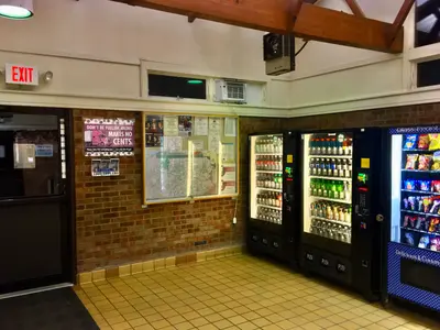 Interior of rest area along southbound Interstate 79, Plain Grove Township, Lawrence County, Pennsylvania - 20200724
