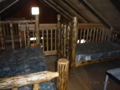Twin beds upstairs