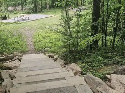 Stairs to Campsite