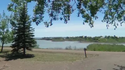 A view of the lake from West End Tent and Trailer