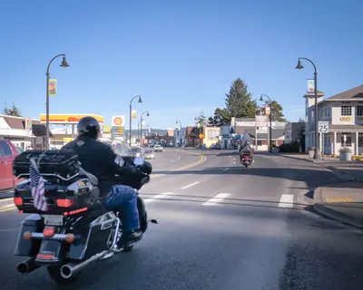 Choppers on Hwy 101
