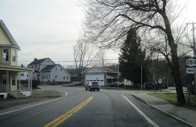 NY 284 sb, Unionville (2), Jan. 2023
