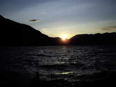 Sunset Over LK Chelan-July 09 - panoramio