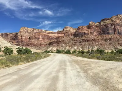 2015-09-27 12 46 00 View north along Buckhorn Draw Road (Emery County Route 332) about 19.2 miles north of Interstate 15 in Emery County, Utah
