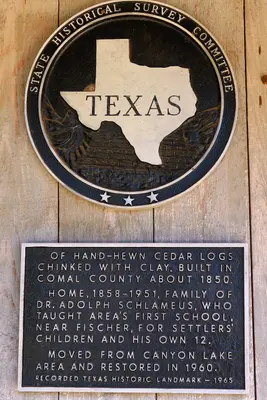Czichos House Marker Wimberley Texas