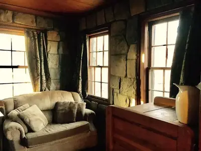 White Rock Mountain Recreation Area cabin C bedroom