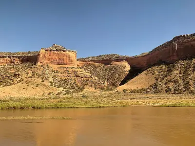 Colorado River in McInnis Canyons National Conservation Area as seen from the California Zephyr - June 2022 - Sarah Stierch