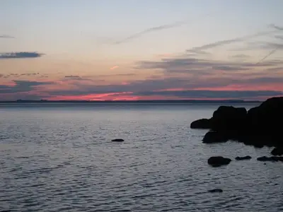 Sunset at Hugunnin Cove Campground