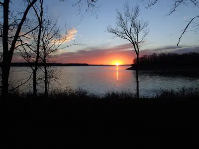 Sunrise over Stockton Lake - panoramio