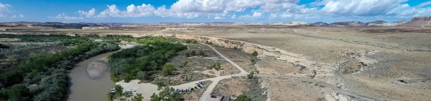 Aerial photo of Sand Island area