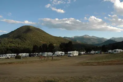 Elk Meadow Lodge & RV Resort around sundown, Estes Park, 2009