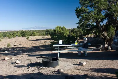 Campground, Henry Mtns in back (3722868735)