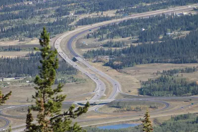 TransCanada highway over the Kananaskis river (21487806621)