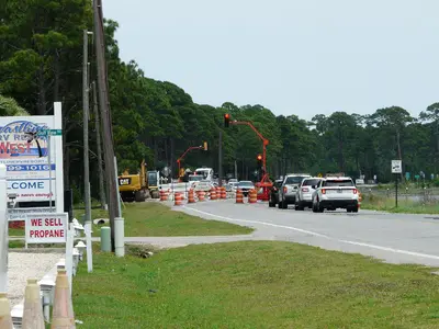 EB US98 bridge replacement signals, Green Point