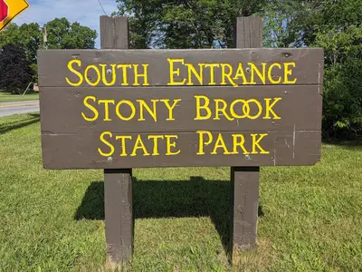 StonyBrookStatePark2020SouthEntranceSign