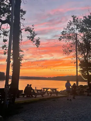 Cooper's Landing on the Missouri River in Boone County 2024 sunset