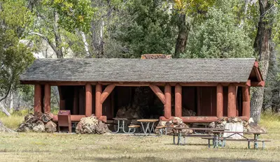 Picnic shelter Theodore Roosevelt NP ND1