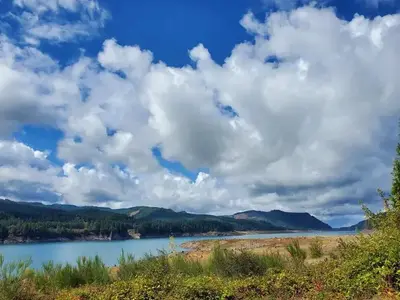 View of Lookout Point Lake from Ivan Oakes Campground