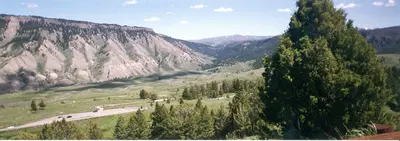 Gardner River Valley Yellowstone NP