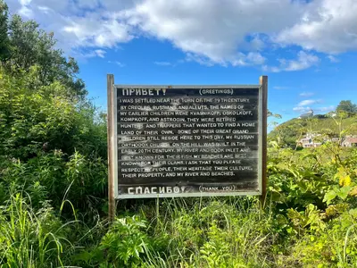 Ninilchik Welcome Sign Aug 11 2023