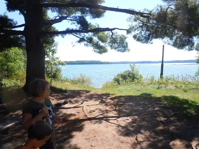 Campsite on Trout - panoramio