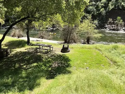 Willow Placer Campground—Typical walk-in site (#19)