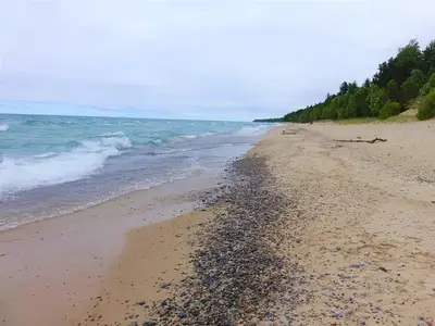 Beach access from campground