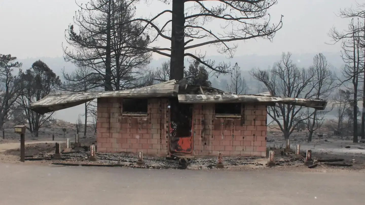 Indian Creek Day Use Bathroom post fire