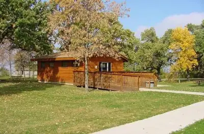 Outside view of Miners Retreat Enclosed Shelter (IA)