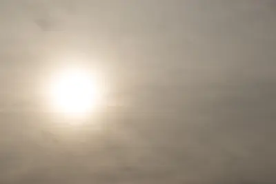Sun behind clouds in Prosser, Washington (2024) - 0678