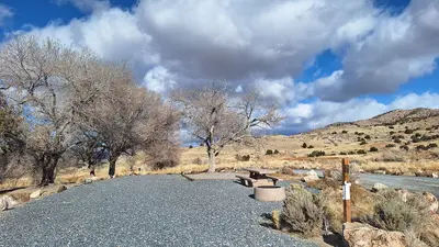 Simpson Springs campground campsite in Utah's West Desert