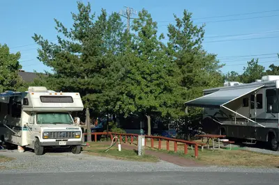 Campsites at Cherry Hill Park, Beltsville, 2007