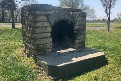 Lone Star Lake Civilian Conservation Corps (CCC) Camp Stone Fireplace 4