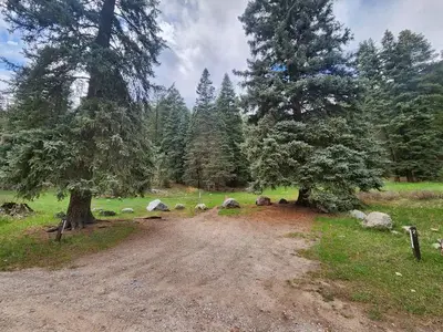 shared parking  for sites 1 & 2 located just above - could fit small RV, Additional parking at trailhead lot