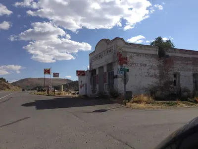 2014-09-09 15 30 51 Old General Store on U.S. Route 50 in Eureka, Nevada