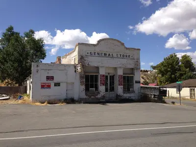 2014-09-09 13 08 11 Old General Store on U.S. Route 50 in Eureka, Nevada