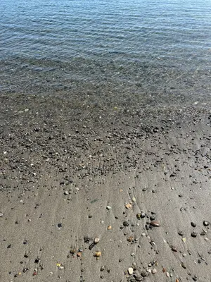 Looking down on the sand of Narrows Park