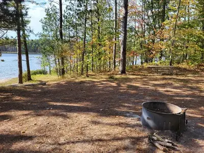 East Lake Campsite 2 fire ring and table