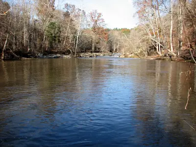 Swollen Eno River Buckquarter Creek Trail Cabe Lands Eno River SP NC 3604