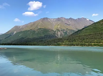 Andy Simons Mountain across Kenai Lake