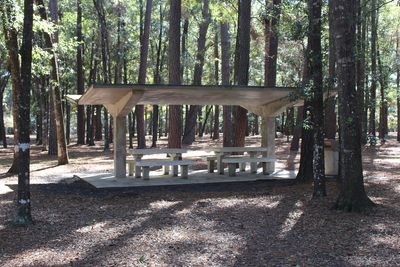 Interstate 10 rest area 30050 picnic shelter tables