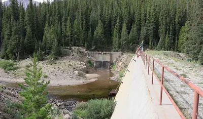 Roaring Fork River diversion dam 3