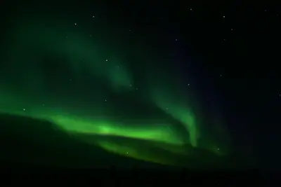 Northern lights at the Arctic Circle -a