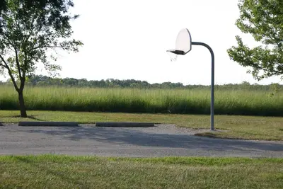 Bloomington West Park Campground basketball goal