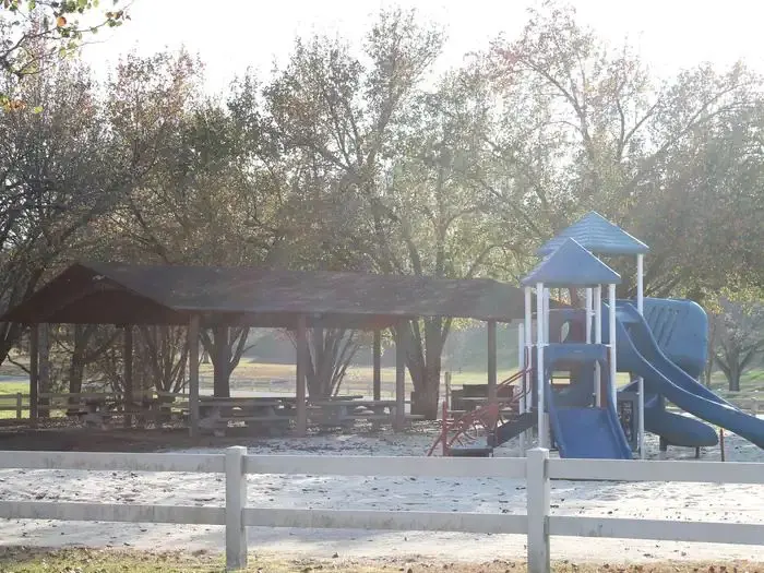 Shelter and playground