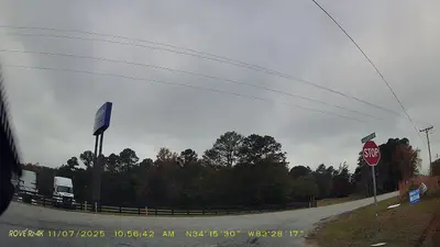 WB Faulkner Road at East Ridgeway Road, Banks County dashcam