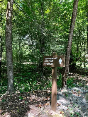 Sign, Smokemont (Oconaluftee) Baptist Church, Great Smoky Mountains National Park, Smokemont, NC (49112247653)