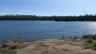 Moskey Basin Campground: View from Shelter #4