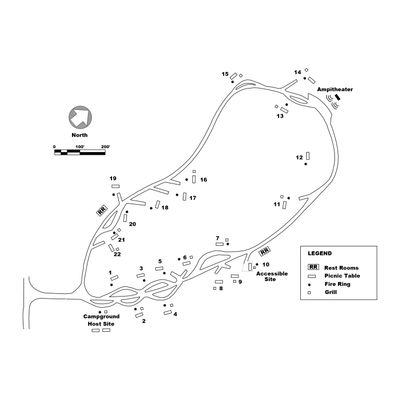 Rocky Springs Campground, milepost 54.8